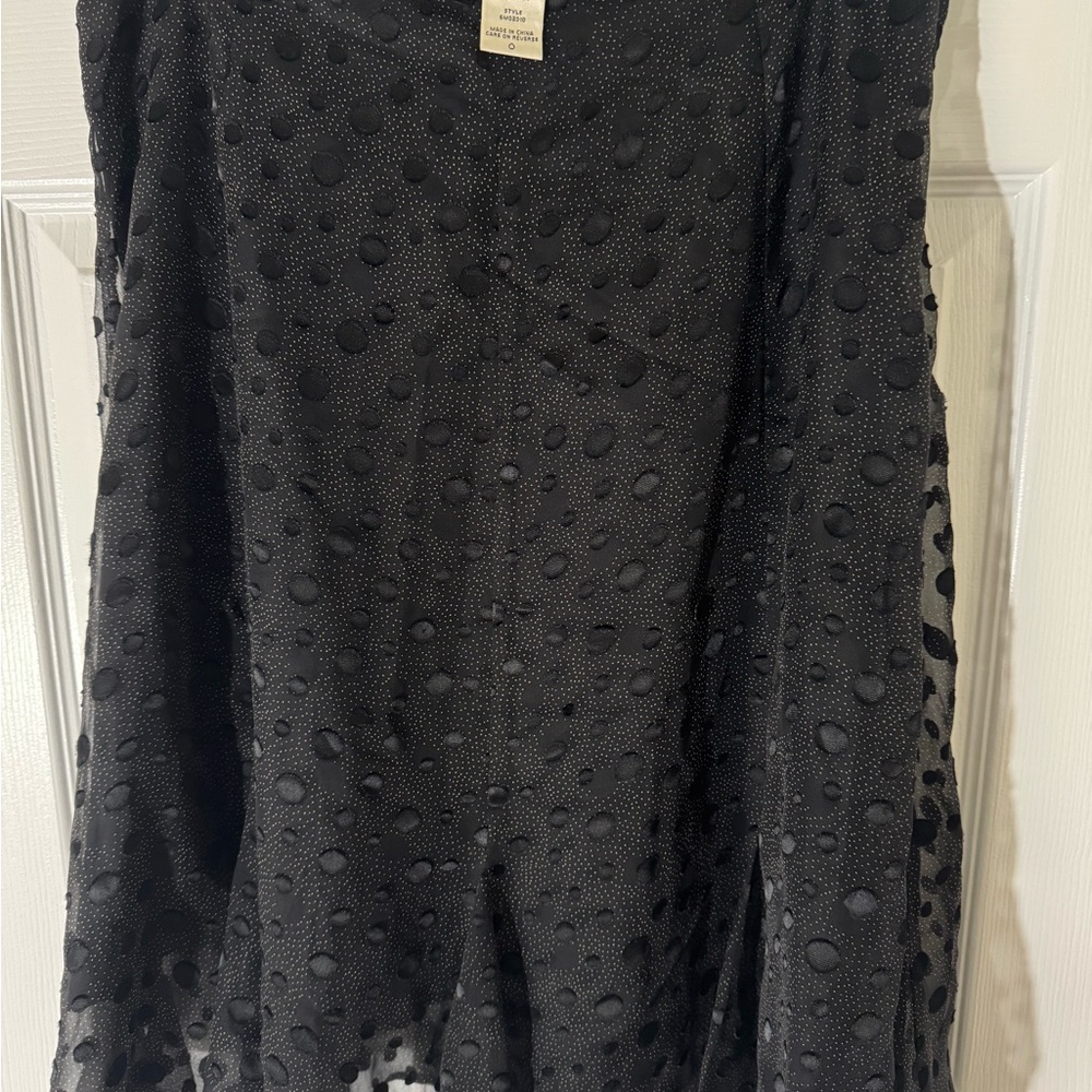 Studio M Black Silk Blend Top